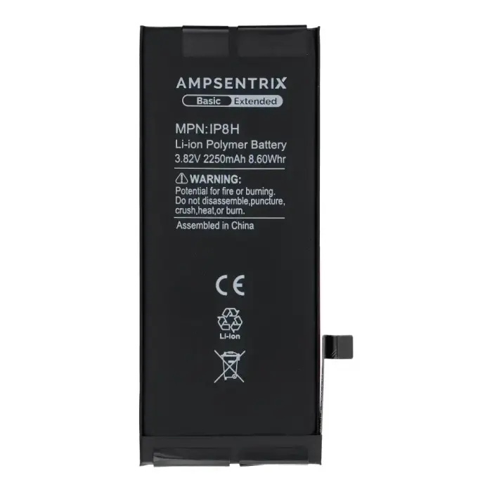  AmpSentrix Basic battery for iPhone 8 (high capacity 2250 mAh) Фото 2