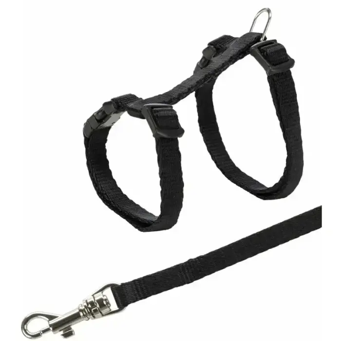 Krūšu siksna kaķēniem - Trixie Kitten Harness with Lead, 19:31cm/8mm, Lead 1.20m. Photo 3