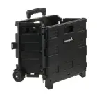 Iepirkumu ratiņi salokāmi ar kravnesību līdz 25kg Olli 45L 38x36x33cm melni  Foto 2