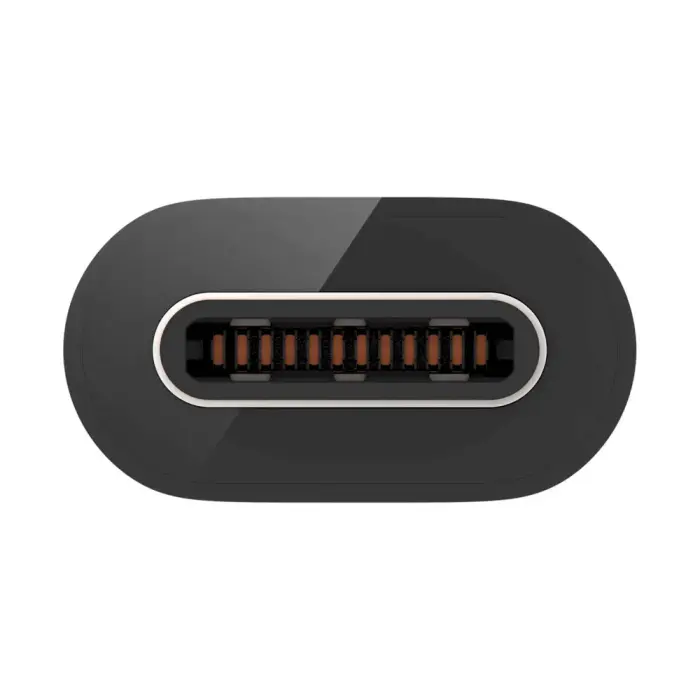 Fusion Universāls Adapteris Micro USB uz Type-C (USB-C) USB Savienojums Melns Foto 5