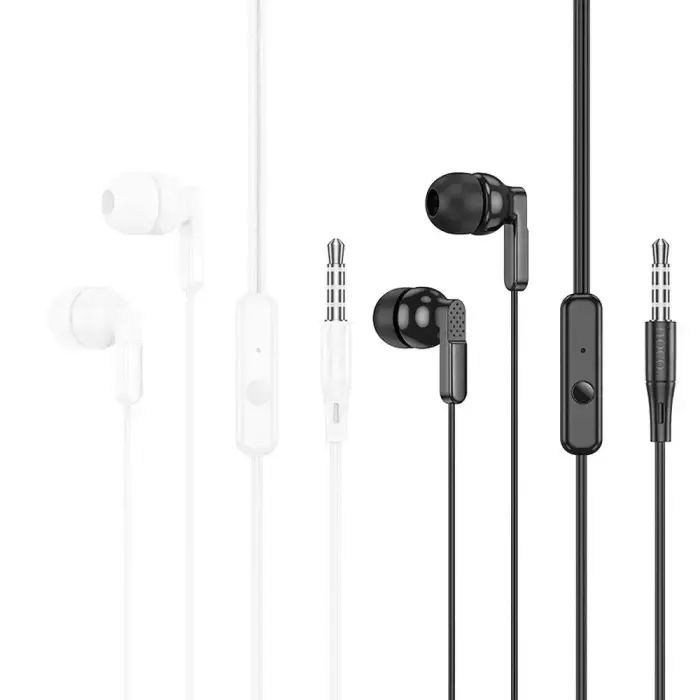 Wire earphones Jack 3,5 mm Hoco M121 black Foto 2