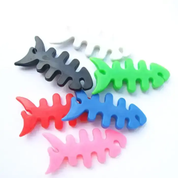 Fish-shaped headphone cable wrap - green Foto 18