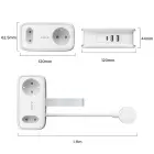 Orico AP3 65W GaN 6in1 Power Strip 2x AC + 2x USB-A + 2x USB-C - White Фото 3