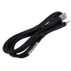 Fusion universālais uzlādes kabelis no USB-A uz TYPE-C | 1 m | 2,1 A | melns Foto 3