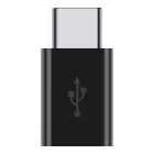 Fusion Universāls Adapteris Micro USB uz Type-C (USB-C) USB Savienojums Melns Foto 4
