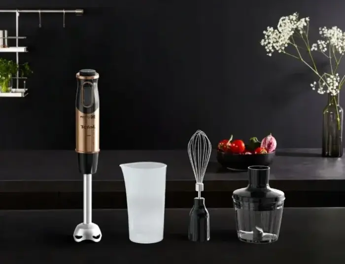 TEFAL rokas blenderis QUICKCHEF 3IN1, 1000W, melns/vara Foto 2
