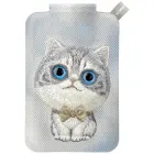 Magnetic phone wallet stand  Nimmy New Big-Eye Cute Pets 2.0 Cat grey Foto 1