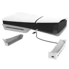 iPega P5S008 Horizontal Stand with USB HUB for PS5 Slim/PS5 Pro White Photo 3