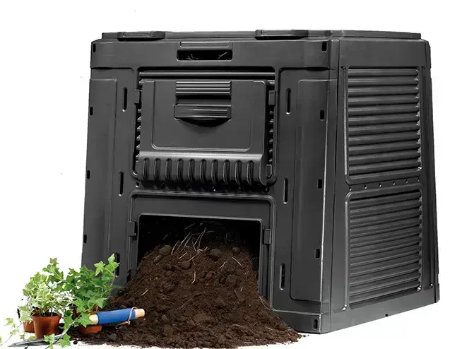 Komposta kaste E-Composter Without Base 470L melna Foto 3