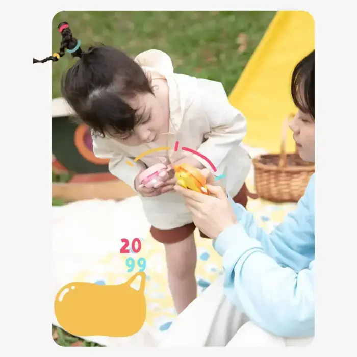 Walkie-talkie for children K22 Bee + Battery Charger + 8xRechargeable HR03/AAA 900mAh Foto 10