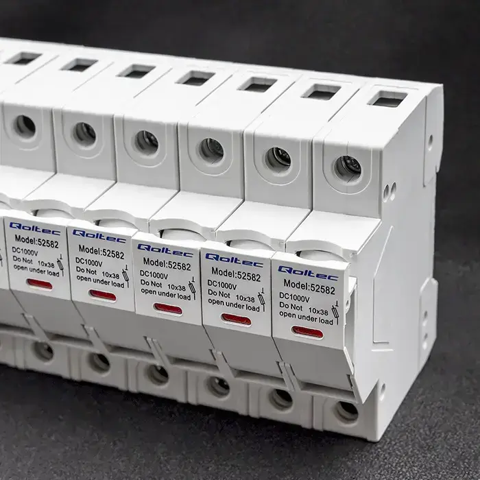 Qoltec Fuse base with diode + DC fuse| 1P|1000V |30A |10x38 |solar Фото 5