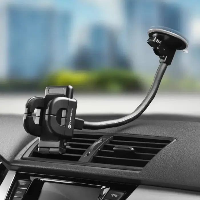 Car phone holder Forcell F-Grip Regular 27 cm windshield / dashboard / air vent black Photo 17