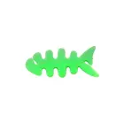 Fish-shaped headphone cable wrap - green Foto 1