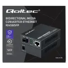 Qoltec Bidirectional Ethernet SWITCH Media Converter 1x RJ45 1x SFP| 1000Mbps | 5V Фото 18