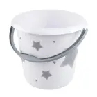 Ведро deco 10 л Ilvie "Звезды" Ø30x28 см белое Фото 1