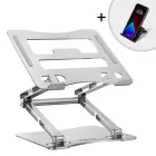Wozinsky WRS-CPY75DSS Aluminum Laptop and Tablet Stand + Free Smartphone Stand - Silver Photo 5