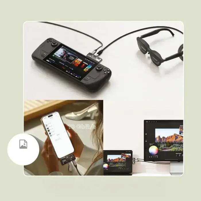 Adapter HUB 3in1 USB C Satechi Mobile XR ST-HXRSDM space gray Фото 8