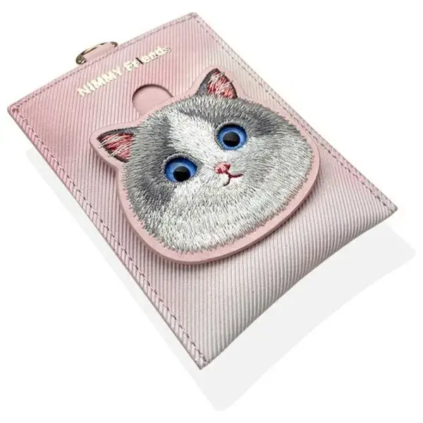 Nimmy portfel na karty różowy|pink Big    Eyed Pet 2.0 Cat Фото 3