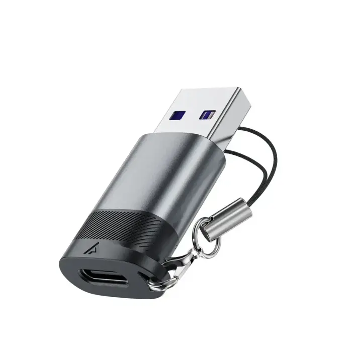 Acefast J8 USB-C - USB-A Adapter - Gray Фото 3