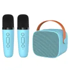 Blavec Portable Bluetooth Speaker WS-07 Karaoke Party - 5W with 2 microphones (WS07-2MBL) blue Foto 1