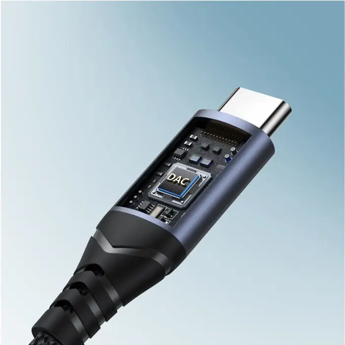 Joyroom SY-C01 USB-C DAC adapter to 3.5 mm mini jack - black Фото 10