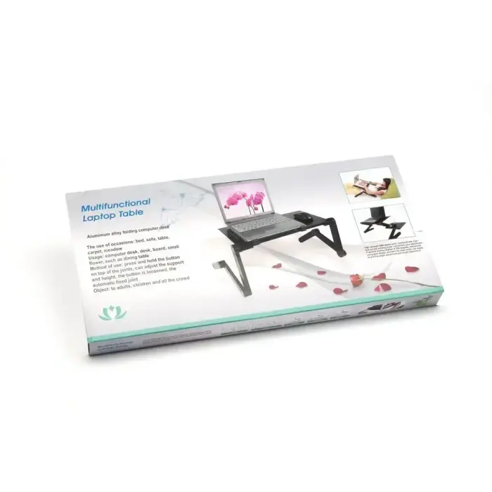 Desk for laptop uniwersal adjustable with cooling YL-803 red Фото 8
