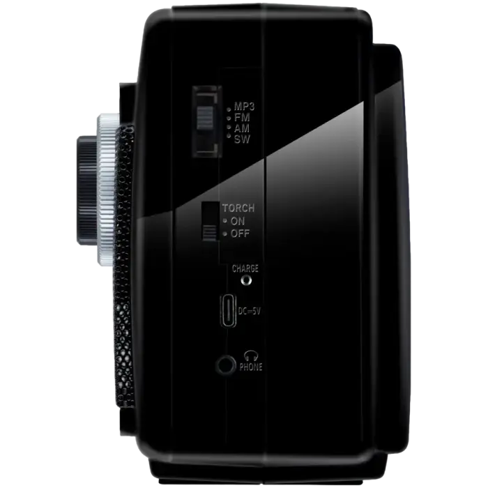 Speaker SVEN SRP-155, black (3W, Bluetooth, FM/AM/SW, USB, microSD, flashlight, battery) Foto 4