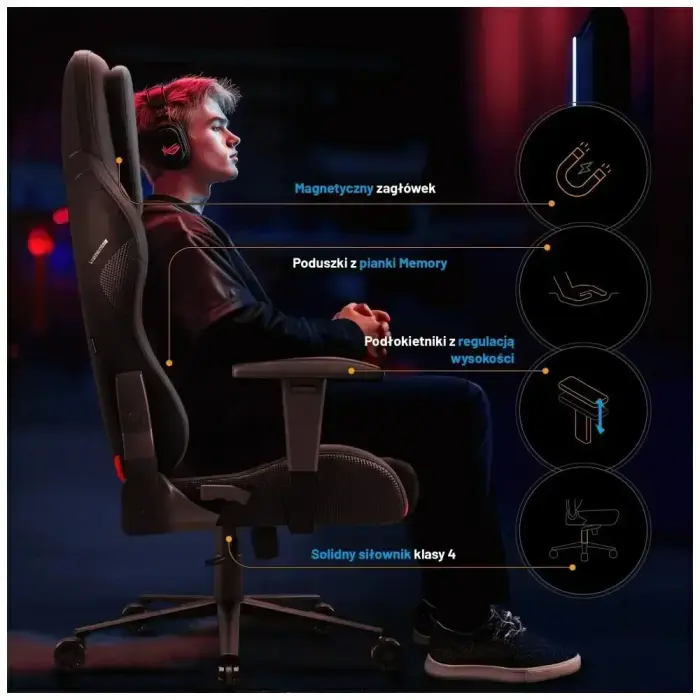 Gaming chair Diablo X-One PRIME Normal Size black Фото 4
