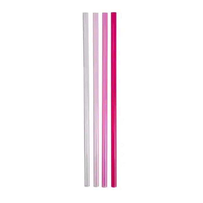 Salmiņu komplekts 4 gab. termokrūzēm The Quencher Travel Tumbler Straws 0,89L rozā  Foto 2