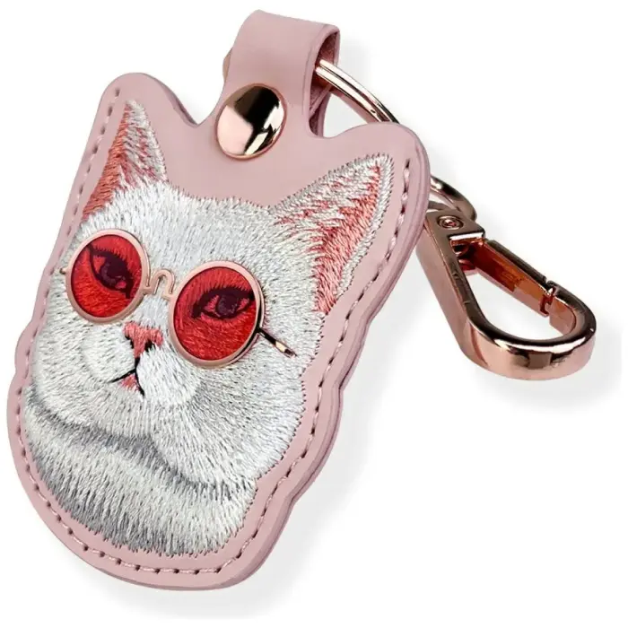 Case locatorr Nimmy Glasses Cool   Cat pink Фото 5