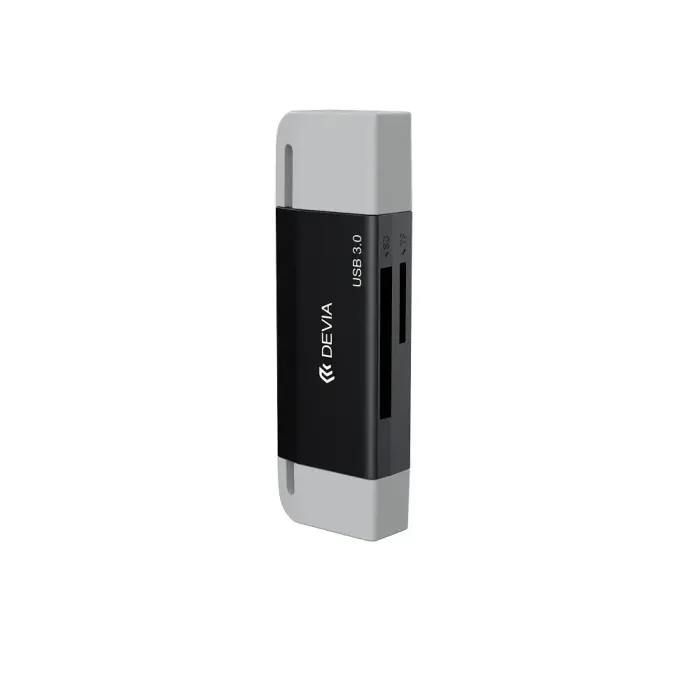 Devia card reader 2in1 EL240 USB/USB-C 3.0 black Фото 4