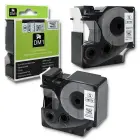 Qoltec Tape for DYMO D1 53713, 53718 | 24mm x 7m | White/Black print Фото 5