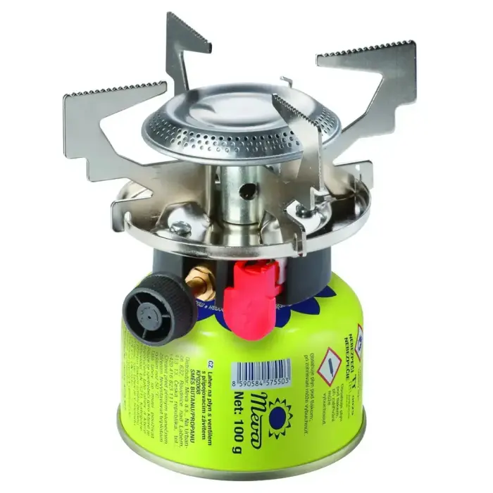 Gas camping stove with gas cartridges (thread or valve) ATOS piezo igniter 1.8kW Фото 3