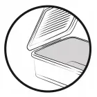 Box with lid clipbox Leonie 37.5x28.5x16cm 11.4L transparent Photo 4
