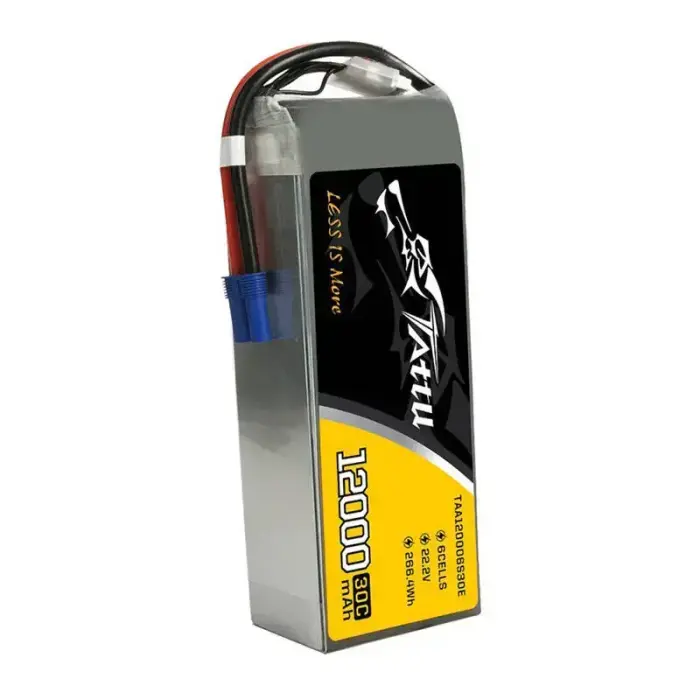 Tattu 12000mAh 22.2V 30C 6S1P UAV Lipo Battery Pack with EC5 plug Photo 3