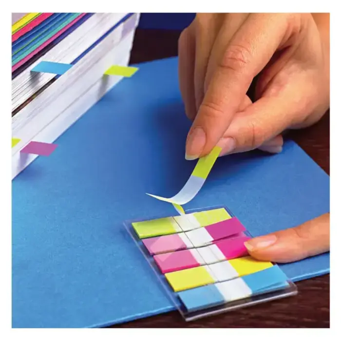 Pašlīpošie indeksi Post-it  12x43 mm 5 krāsas Photo 2
