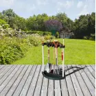 Dārza darbarīku turētājs stūra Corner Tool Rack melns Foto 6
