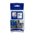 Qoltec Tape for BROTHER TZ2-251 | 24mm x 8m | White/Black print Photo 3