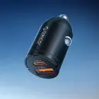 Orico MiniRing 30W USB-A + USB-C Car Charger - Black Foto 3