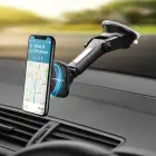 Magnetic car phone holder Forcell F-Grip Carbon H-CT327 windshield / dashboard black Photo 10