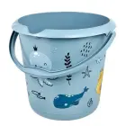 Деко ведро 10л Ilvie "Морская жизнь" Ø30x28см синий Фото 1