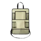 Car organizer for front seats with compartments beige Foto 1