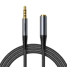 Joyroom stereo audio cable AUX 3.5 mm mini jack (male) - mini jack (female) 1.2 m black (SY-A09) Photo 1