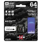 GOODRAM Memory MicroSD Card IRDM - 64GB with adapter UHS I U3 V30 A2 170MB/s Фото 3