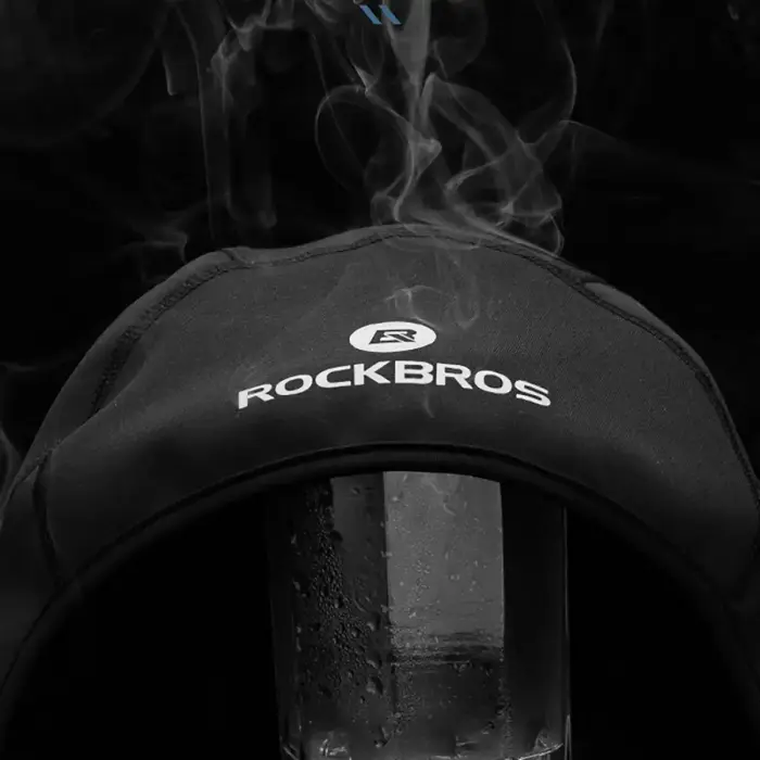 Rockbros Dala Winter Cycling Helmet Cap with Glasses Holes - Grey Photo 10