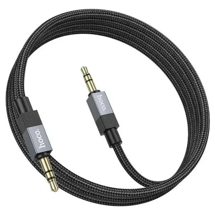 Cable AUX Jack 3,5 mm (male) to Jack 3,5 mm (male) Hoco 1 m UPA32 black Photo 3