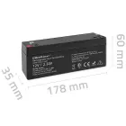 Qoltec AGM battery | 12V | 2.3Ah | Maintenance-free | Efficient| LongLife | for UPS, scale, cash register Фото 8
