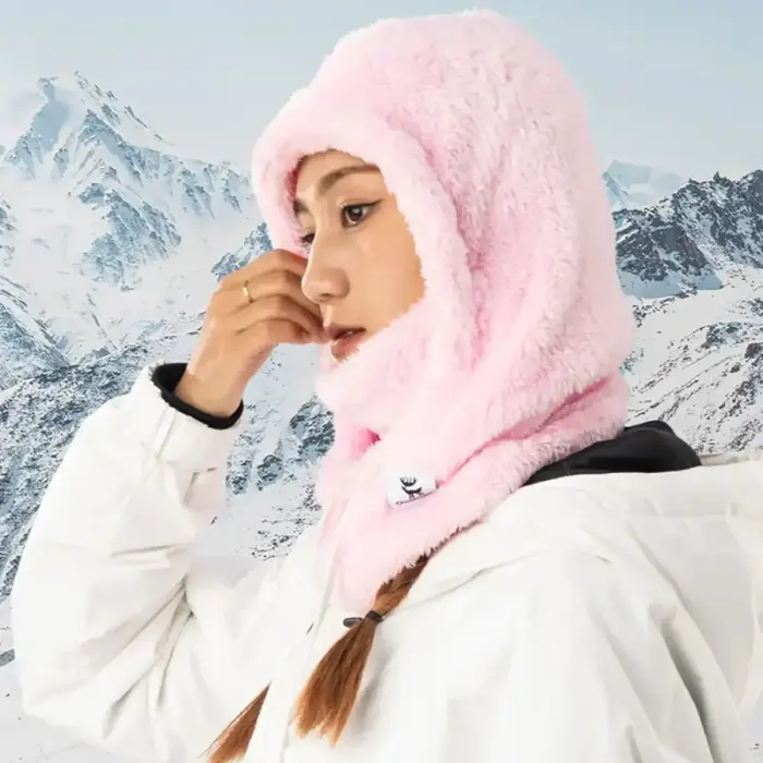 Qunature Arctic Velvet Ski Balaclava Size M - Pink Photo 2