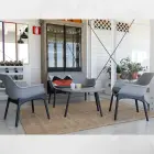 Комплект садовой мебели Luxor Lounge Set светло-серый/серый Фото 2