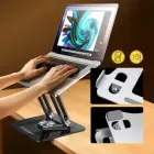 Wozinsky WRS-CPY84SB 360 Aluminum Laptop and Tablet Stand + Free Smartphone Stand - Black Фото 15